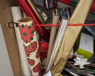 Assorted Holiday Gift Wrapping Paper Rolls