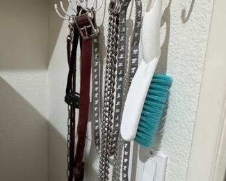 Assorted Used Dog Training Leashes and Collars