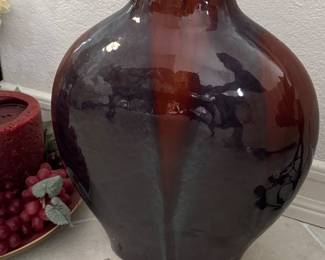 Vintage Studio Pottery Drip Glaze Vase  Possibly McCoy