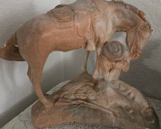 Stone Cowbuy & Horse