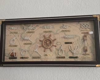 Nautical Knots Framed Picture
