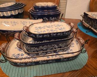 Temp~Tations Ovenware QVC Floral Lace