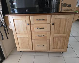 Rolling Kitchen Cabinet Island