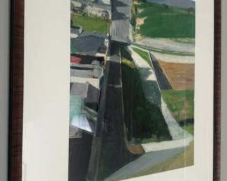 42” × 34” Framed Richard Diebenkorn SFMOMA Exhibition Poster