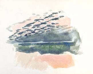Harry Zarin original watercolor