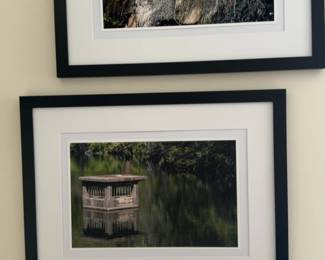 20” x 26” Framed Nature Photography Print of Industrial Structure in Water - By Jeffrey Marqusee
