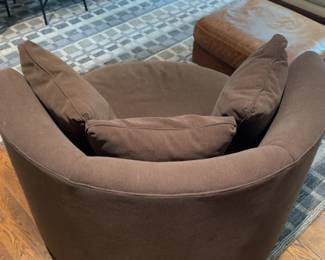51" Room & Board Oversized Swivel Chair