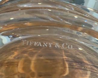 14” Tiffany & Co. "Wave Cut" Crystal Bowl