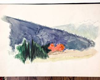Harry Zarin original watercolor