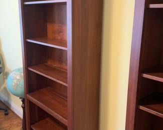 75”x30”x10” (each/2 avail) Traditional Solid Wood Tall Bookshelf’s