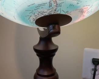 36” Vintage-Style Illuminated Floor Standing Globe