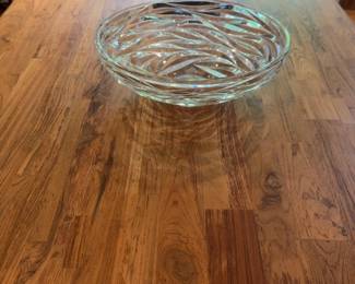 14” Tiffany & Co. "Wave Cut" Crystal Bowl