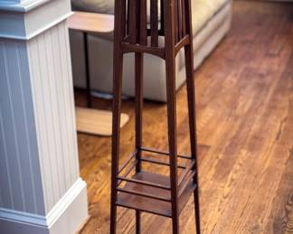 10”x48" Arts & Crafts Style Mission Oak Plant Stand