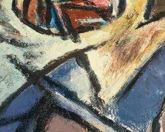 12” × 16” Harry Zarin Original Painting on Paper Abstract Expressionist Oil Painting on Canvas