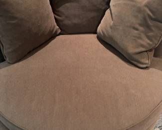 51" Room & Board Oversized Swivel Chair