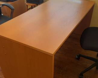 65”x30”x29” Minimalist Desk with Raised Monitor Stand