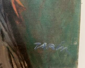 30”×37” Harry Zarin Signed Original Abstract Expressionist Oil Painting - Canvas