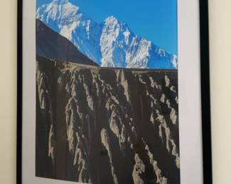 22” x 27” Framed Mountain Peak Landscape Photography - By Jeffrey Marqusee