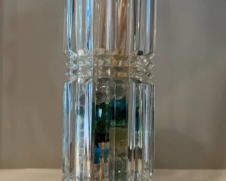 12” Cristal D’Arques Durand Montparnasse Art Deco Crystal Vase