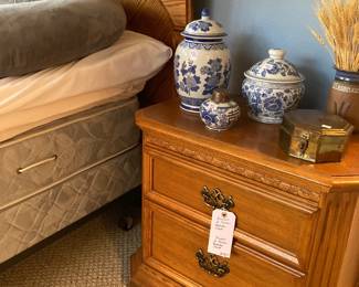 queen headboard, Broyhill bedside chest