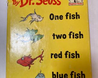 First Edition 1960 One Fish Two Fish Red Fish Blue Fish with dust jacket