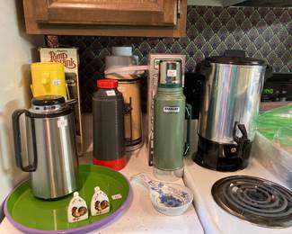 brand new Stanley thermos and other dispensers