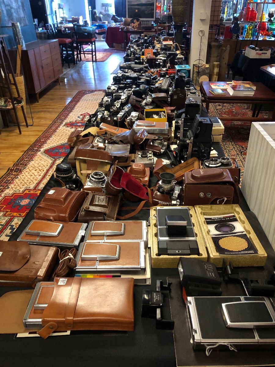 Many 100s of 35 mm SLR, collectible, antique, vintage, Polaroid & etc. cameras & accessories