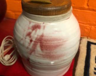 Betty Woodman drilled lamp