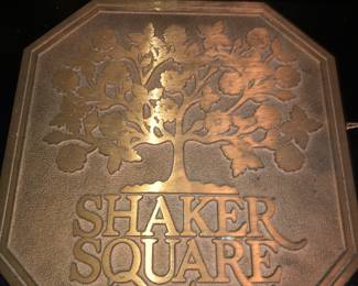 Original Shaker Square bronze plaque