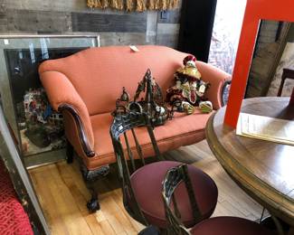Claw foot loveseat $150