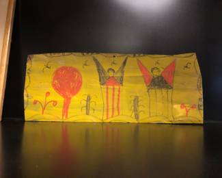 Folk painting on tin