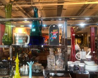 Blenko, Viking, LE Smith, Orrefors hand blown & swung glass