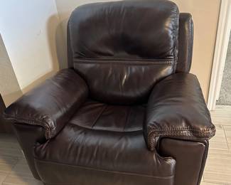 Leather recliner 