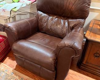 Leather recliner