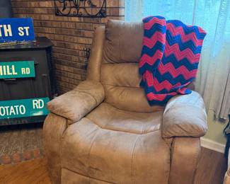 Brown lift chair