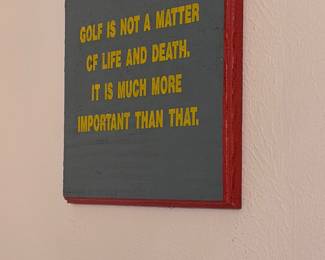Golf wall decor