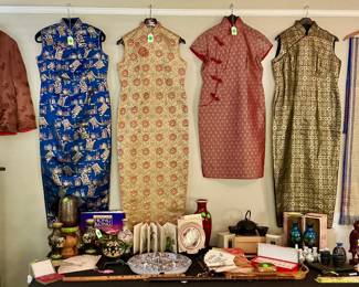1950/60’s custom tailored silk dresses from Hong Kong