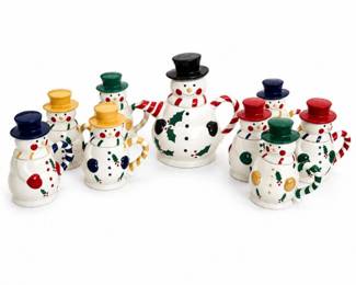 5 TemptationsbyTaraSnowmanTeaSet9Pc