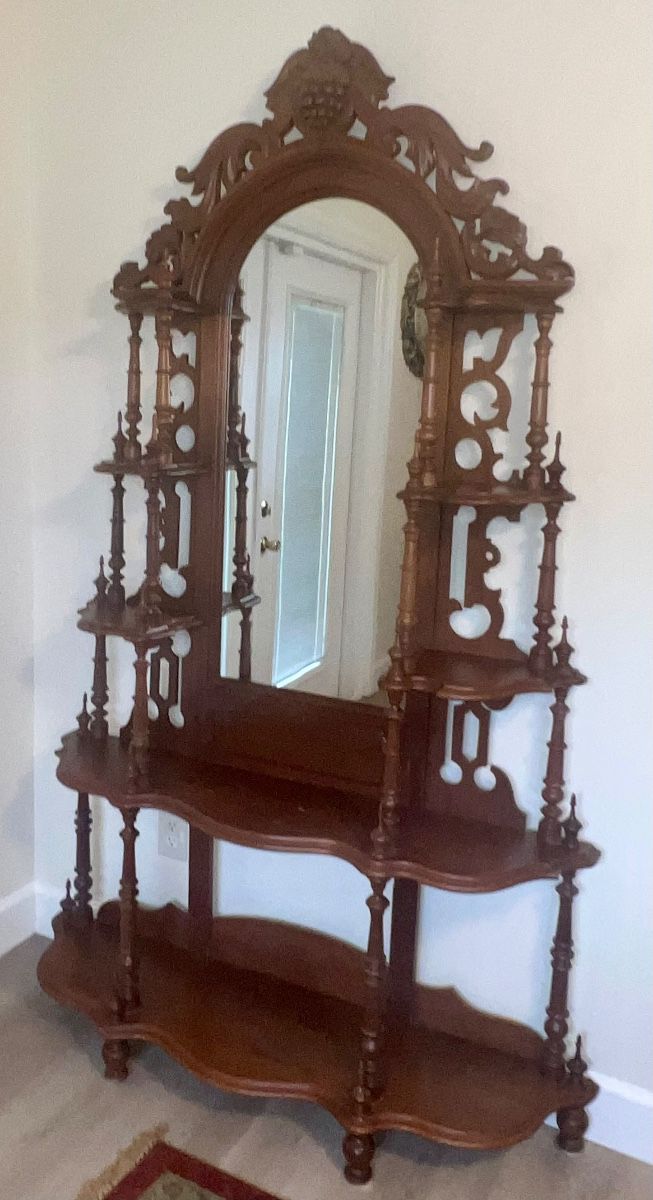 Antique Victorian Walnut Etagere $375.00