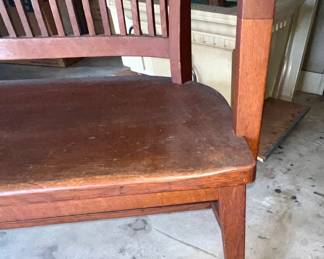 Antique Oak Courthouse/Lawyer Bench $375.00
