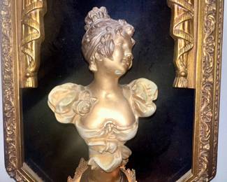 Vintage Hollywood Regency Theatrical Shadow Box Wall Sconces $450.00 Pair