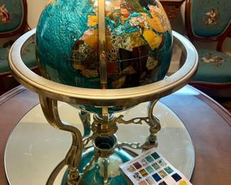 Large Kalifano Gemstone Globe $350.00