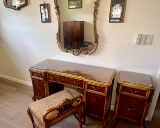 Antique 1930's Art Deco French Provincial Bedroom Suite $650.00