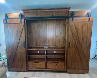 Magnussen Home Furniture Harper Farm Entertainment Wall Unit $850.00