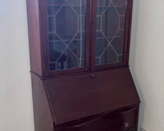 Antique Mahogany Secretary Desk $65.00