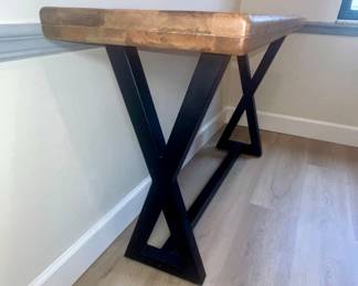 Wesling Light Brown Sofa Console Table $125.00