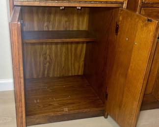 Retro Oak Stereo Cabinets $45.00 Pair