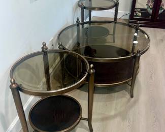 3 Piece Coffee Table and End Table Set $125.00