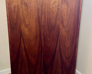 Vintage MCM Rosewood Chart/Map/Poster Art/Scroll Storage Cabinet $125.00