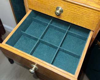 Oak Jewelry Chest Armoire $65.00